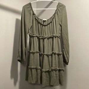 Boot barn green flowing dress BRAND NEW